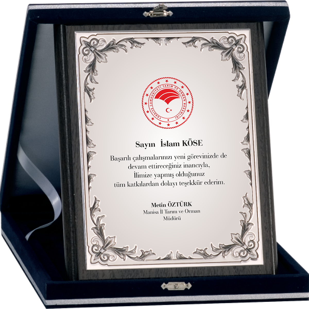 PL-065-M A Ahşap Plaket