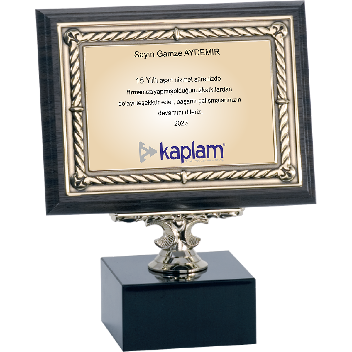 PL-084-M B Ahşap Plaket