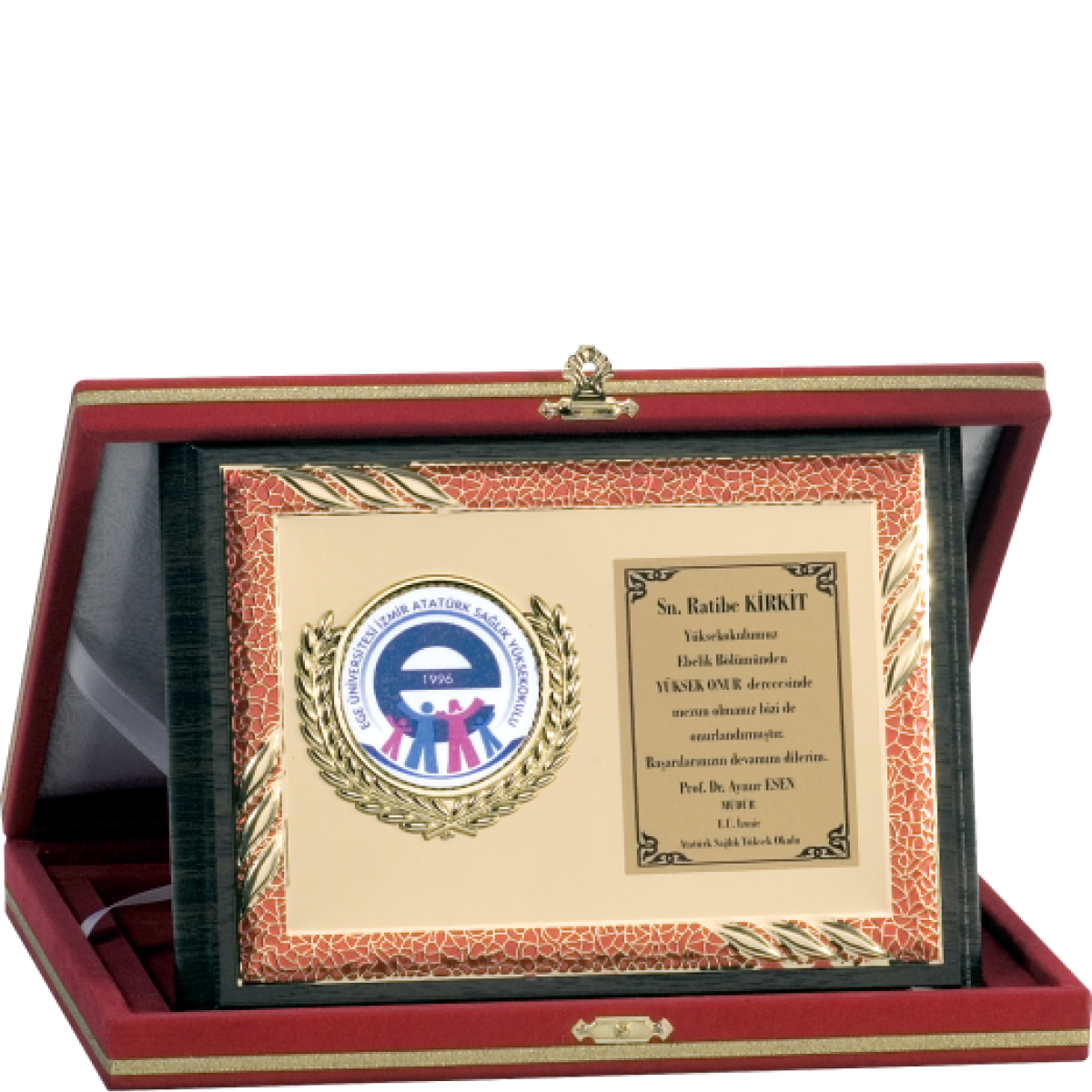 PL-095 B Ahşap Plaket